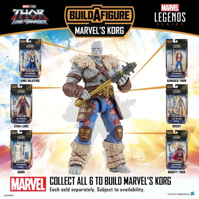 10. Marvel Legends Series Thor King Valkyrie Figura, 15cm