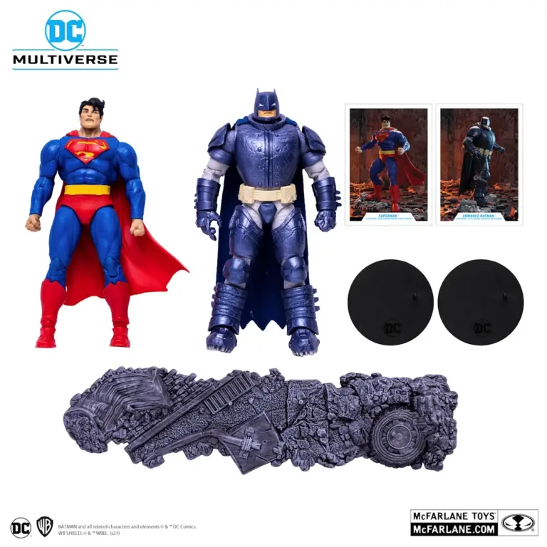 11. McFarlane DC Multiverse Superman Vs. Armored Batman Set Figura, 18cm