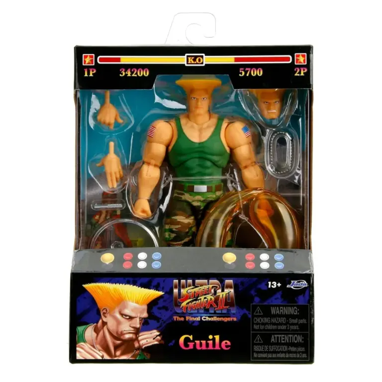 11. Ultra Street Fighter II Guile Figura, 15cm