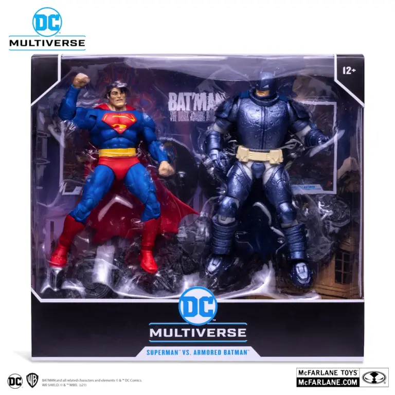 12. McFarlane DC Multiverse Superman Vs. Armored Batman Set Figura, 18cm